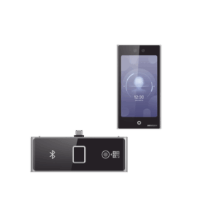 Terminal Facial Min Moe WiFi con pantalla de 7" y Lector de Huellas, Códigos QR y Bluetooth /  Exterior IP65 / 10,000 rostros y 50,000 tarjetas / Soporta módulo lector de Huella, QR y Bluetooth / HIK-IA