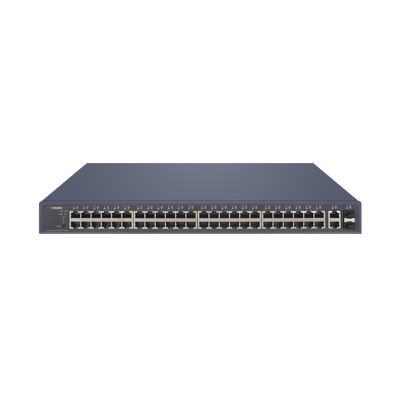Switch PoE+ / Administrable / 48 Puertos 1000 Mbps PoE+ / 2 Puertos 1000 Mbps Uplink / 2 Puertos SFP / 470 Watts
