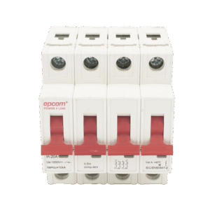 Protección Térmica 4P, 20A,  Corriente Directa  1000 Vcc para Aplicación Fotovoltaica Montaje Riel DIN