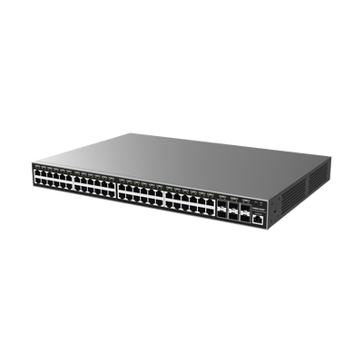 Switch Gigabit PoE+ Administrable / 48 puertos 10/100/1000 Mbps + 6 Puertos SFP+ / Hasta 400W / Compatible con GWN Cloud. - Image 4