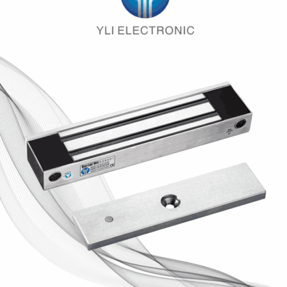 YLI YM350WS - Cerradura Magnética para Control de Acceso / Fuerza de Sujeción de 350 kg (800 lb) / Para puertas de madera, vidrio y metálicas / IP68 para uso exterior e interior