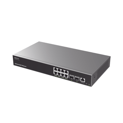 Switch Capa 3 PoE+ Administrable / 8 puertos 10/100/1000 Mbps + 2 Puertos SFP+ de 10 Gigabits / Hasta 120W / Compatible con GWN Cloud. - Image 2