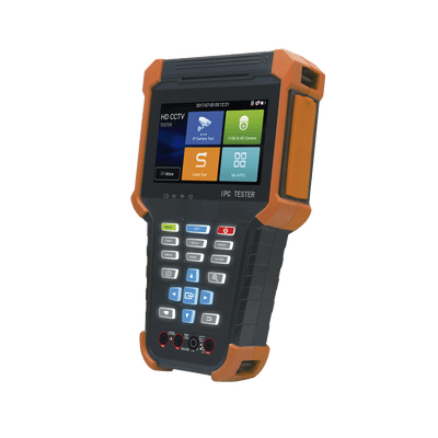 Tester de Video Profesional | Pantalla 4" Touch | Ideal para Cámaras IP/ HD (TVI, CVI, AHD y CVBS) | 4K | H.265/H.264 | PoE | WiFi | Cable Tester | Multímetro Digital | Todo en Uno para tu CCTV.