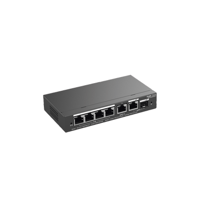 Switch Administrable con 4 puertos Gigabit PoE, 2 Uplink Gigabit y 1 Uplink Gigabit para Fibra SFP en combo, gestión gratuita desde la nube - Image 3