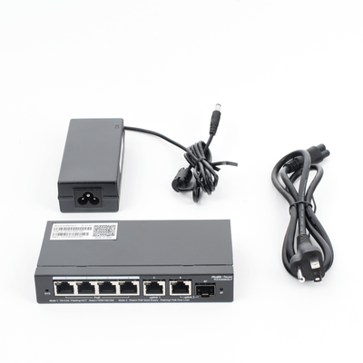 Switch Administrable con 4 puertos Gigabit PoE, 2 Uplink Gigabit y 1 Uplink Gigabit para Fibra SFP en combo, gestión gratuita desde la nube - Image 7