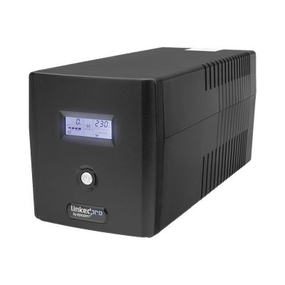 UPS 1200VA/720W Pantalla LCD / Línea Interactiva 120Vca / 6 tomas 5-15R (4 Respaldadas) / Regulación de Voltaje / Protección RJ45