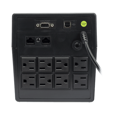 UPS 1200VA/720W Pantalla LCD / Línea Interactiva 120Vca / 6 tomas 5-15R (4 Respaldadas) / Regulación de Voltaje / Protección RJ45 - Image 3