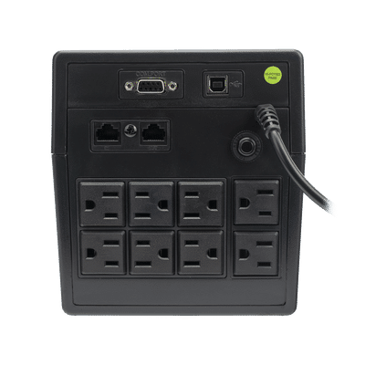 UPS 1000VA/600 W Línea Interactiva 120Vca / 8 tomas 5-15R (6 Respaldadas) / Regulación de Voltaje / Protección RJ45 - Image 3