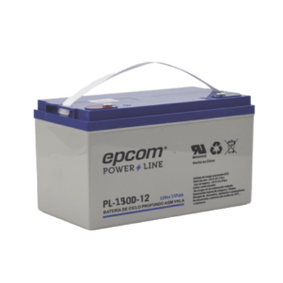 Batería Ciclo Profundo 12V, 150 Ah / AGM-VRLA / Uso en Aplicación Fotovoltaica /Terminales Tipo Tornillo HEX M6