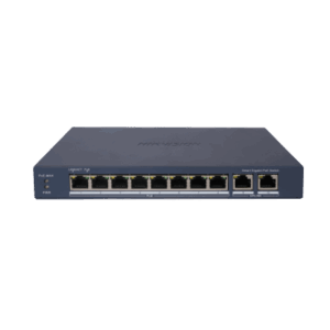 Switch Gigabit PoE+ / Administrable / 8 Puertos Gigabit PoE+ / 2 Puertos Gigabit / Configuración Nube Hik-Partner Pro / Modo Extendido hasta 300 Metros / 110 W