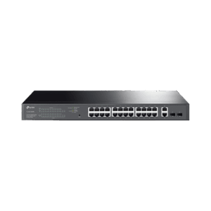 Switch PoE Administrable 24 puertos 10/100/1000 Mbps / 2 puertos SFP / 24 puertos PoE af/at / Presupuesto PoE 250W /