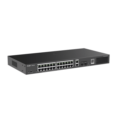Switch Smart PoE con 24 puertos Gigabit PoE 802.3af/at + 2 SFP para fibra 1Gb, gestión gratuita desde la nube, 370w - Image 3