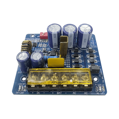 6 o 12 o 24 Vcc @ 4 A / Fuente tipo tarjeta/ 1 salida / requiere transformador de entrada / capacidad de baterías / baterías no incluidas. - Image 2