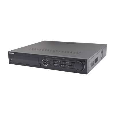 DVR 16 Canales TurboHD + 8 Canales IP / 3K/5MP / Audio por Coaxitron / Acusense / 4 Bahías de Disco Duro / Videoanalisis / 16 Entradas de Alarma