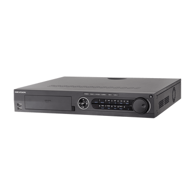 DVR 4K/8MP 16 Canales TurboHD  + 18 Canales IP / 4 Bahías de Disco Duro / Audio por Coaxitron / AcuSense / 16 Entradas de Alarma / 2 Salida de Video Independiente