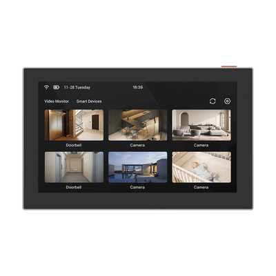Pantalla Inalámbrica / Con Batería Recargable 4600mAh / Wi-Fi / Ideal Para Escritorio o Pared / Vista en Vivo de Cámaras EZVIZ / Compatible con Videoportero CS-HP7 para ver Cámara y Apertura Remota / Audio de Dos Vías