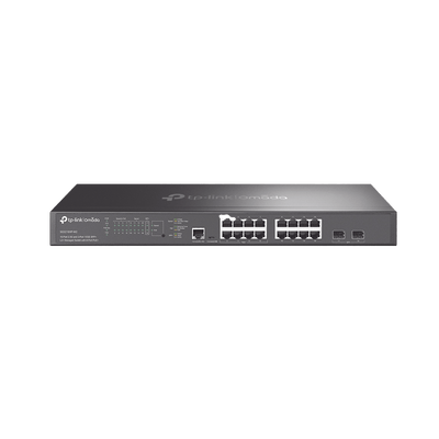 Switch L2+ Omada PoE+ / 16 Puertos MultiGigabit 2.5G / 8 Puertos 2.5G Sin PoE / 8 Puertos PoE+ 2.5G / 2 Puertos SFP+ 10G / Administración Centralizada Omada o Stand-Alone / Multicast IGMP / Presupuesto PoE 240W / Montaje en Rack