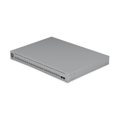 UniFi Switch Pro Max 24 POE, 24 puertos (8 puertos POE++ 2.5 GbE y 16 puertos GbE POE+), 2 puertos SFP+ 10G, 400W, pantalla táctil