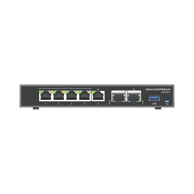 4 en 1: Firewall Nueva Generación, Router, PBX IP, Switch Gigabit de 5 Puertos (4 PoE) y 2 Puertos SFP 2.5 Gigabit