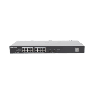 Switch PoE+ No Administrable con 18 Puertos Gigabit y 2 Uplinks Gigabit hasta 247 Watts