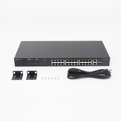 Switch PoE, no administrable hasta 370W, 2 puertos Gigabit y 24 puertos 10/100 Mbps, Monitoreable en la Nube - Image 3