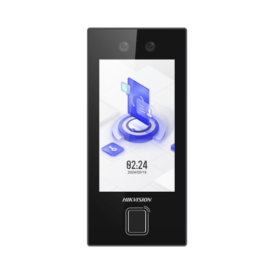 Terminal Facial Min Moe con LECTOR DE HUELLAS y Tarjetas PROX EM / 3000 Rostros / 3000 Huellas / Pantalla 4.5" / Administrable en la Nube con HikConnect Teams / Exterior IP65 / PoE / WiFi / HIK-IA - Image 2