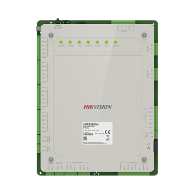 Controlador de Acceso 2 Puertas Administrable en la Nube con Hik-Connect Teams / Interfaz Web / 4 Lectores de Huella o Tarjeta / 100,000 Tarjetas / 10,000 Huellas / Incluye Gabinete y Fuente de Alimentación 12 Vcd 8 A / Soporta Batería de Re - Image 2