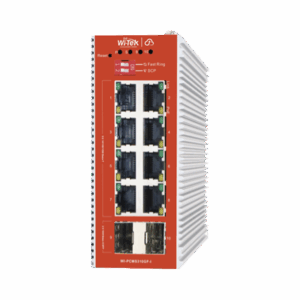 Switch L2+ PoE Industrial / Administración Cloud-Web-CLI / 8 Puertos PoE af/at 100/1000 Mbps / 2 Puertos SFP Gigabit / Presupuesto PoE 120 W / Protocolo ERSP (redundancia enlaces)