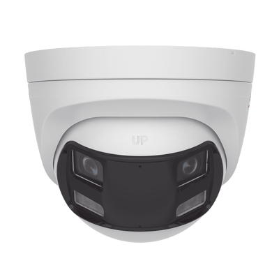 [ColorVu + Dual Light + Panoramica] Turret TURBOHD 3K (5 Megapixel) / Micrófono Integrado / Angulo de visión 180° / Imagen a Color 24/7 / 40 mts Luz Blanca + 40 mts IR / Exterior IP67 / WDR - Image 3