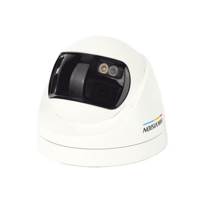 [ColorVu + Dual Light + Panoramica] Turret TURBOHD 3K (5 Megapixel) / Micrófono Integrado / Angulo de visión 180° / Imagen a Color 24/7 / 40 mts Luz Blanca + 40 mts IR / Exterior IP67 / WDR - Image 4