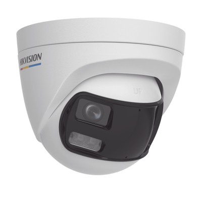 [ColorVu + Dual Light + Panoramica] Turret TURBOHD 3K (5 Megapixel) / Micrófono Integrado / Angulo de visión 180° / Imagen a Color 24/7 / 40 mts Luz Blanca + 40 mts IR / Exterior IP67 / WDR - Image 2