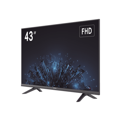 Monitor LED Full HD 43" / Ideal para Oficina y Hogar / Uso 24-7 / Entrada HDMI/VGA/USB / Compatible con Montaje VESA (200 X 200) / Bocinas Integradas