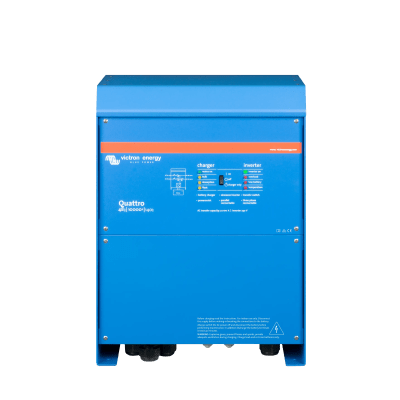 Quattro 48/10000/140-100/100 230V / Inversor Cargador de Onda Pura / Entrada 48 Vcc / Salida 8000 W 230 Vca 60 Hz