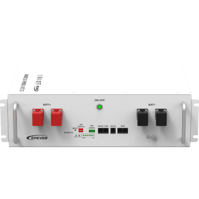 Batería de Litio LiFePO4 51.2Vcc, 5.12Kwh, Rack 4UR para Montaje en Rack,