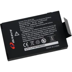 ZKTECO IK7 - Batería de Respaldo para Terminales de Control de Asistencia y Acceso Básico: UFACE800, SFACE900, G3 y G3PRO