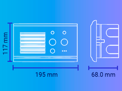 COMMAX JNS4CS - Subestación de cama para sistema de llamado de enfermería / Comunicación por voz con la unidad JNS70MN / Soporta botón pulsador CC200 y botones de emergencia - Image 3