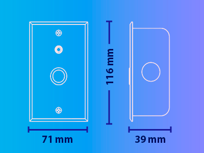 COMMAX ES400 - Botón de emergencia para sistema de llamado de enfermería / Compatible con JNS4CS / Instalación en sanitario y lavabo - Image 6