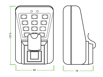 ZKTECO MA500 - Control de Acceso Profesional / 3,000 Huellas / 30,000 Tarjetas  RFID / Conexión TCPIP / IP65 - Image 5
