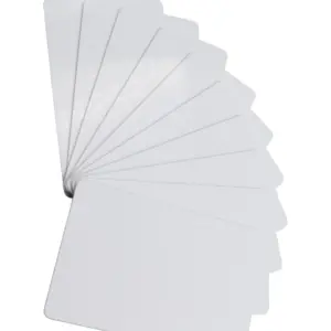 ZKTECO IDCARDNN - Paquete de 10 Tarjetas ID con Frecuencia de 125 kHz, 1 mm de Grosor, Sin Folio Impreso