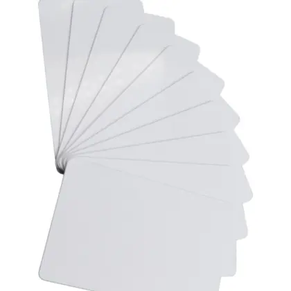 ZKTECO IDCARDNN - Paquete de 10 Tarjetas ID con Frecuencia de 125 kHz, 1 mm de Grosor, Sin Folio Impreso