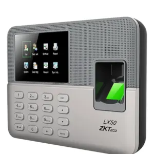 ZKTECO LX50 - Control de Asistencia con Huella Digital BioID (500), Contraseñas (500), Registro de 50,000 Eventos y SSR (Reporte en Hoja de Cálculo Mediante USB)