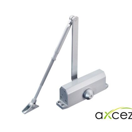 BRAZO CERRADOR DE PUERTAS AX-DOORC120 MARCA AXCEZE PUEDE CERRAR UNA  PUERTA DE HASTA 120 KG  INSTALACIÓN EN INTERIORES FÁCIL INSTALACIÓN