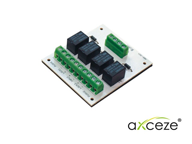 PLACA DE RELEVADORES PARA ESCLUSAMIENTO AX-INTERLOCK32 PERMITE CONECTAR UN PAR DE PUERTAS EN ESCLUSA ACEPTA PULSOS SECOS PARA GENERAR LA APERTURA COMPATIBLE CON TODOS LOS ELECTROIMANES Y CONTROLES DE ACCESO ESTA PLACA ES UN SISTEMA FAIL-SAFE **NECESITA SENSORES MAGNÉTICOS CABLEADOS.