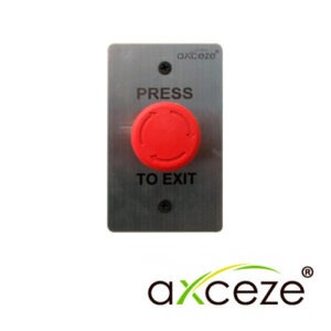 BOTON DE PARO O EMERGENCIA AXCEZE  AX-L60 COLOR ROJO BOTON PUSH CON ENCLAVE FORMA HONGO    PARA USO RUDO     CUENTA CON LOS ESTADOS N.O. Y   N.C.  MEDIDAS 115 X 70 X 40 MM