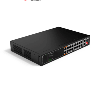DAHUA SF1018LP - Switch PoE de 18 Puertos/ 135 Watts Totales/ 16 Puertos PoE 10/100/ 2 Puertos Uplink 10/100/1000/ Switching 7.2 Gbps/ Compatible con Standares:IEEE802.3af; IEEE802.3at; Hi-PoE/ PoE Hasta 250 Metros/ #LoNuevo