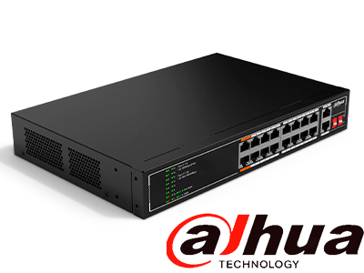 DAHUA SF1018LP - Switch PoE de 18 Puertos/ 135 Watts Totales/ 16 Puertos PoE 10/100/ 2 Puertos Uplink 10/100/1000/ Switching 7.2 Gbps/ Compatible con Standares:IEEE802.3af; IEEE802.3at; Hi-PoE/ PoE Hasta 250 Metros/ #LoNuevo - Image 2