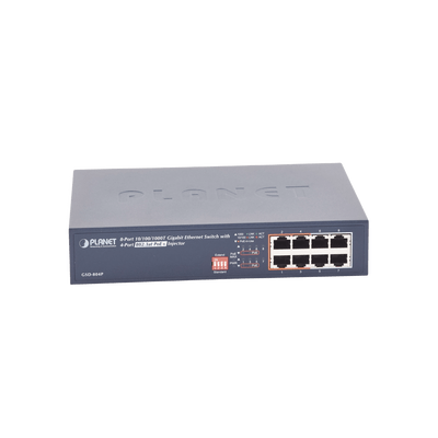 Switch PoE no Administrable, 8 Puertos 10/100/1000 Mbps con 4 Puertos PoE 802.3af/at, Modo Extender Hasta 250 mts - Image 4