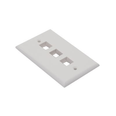 Placa de pared de 3 puertos, Keystone, Color Blanco - Image 5