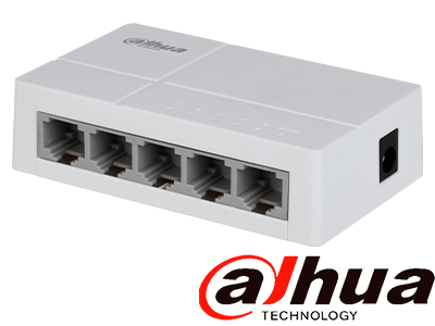 DAHUA DH-SF1005L - Switch para Escritorio 5 Puertos Fast Ethernet con velocidad de transmisión de 10/100 Mbps en un diseño compacto. Su capa 2 soporta un switching de hasta 1 Gbps y una velocidad de reenvío de 0.744 Mbps. #SwitchDpxv #VolDH - Image 3