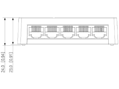 DAHUA DH-SF1005L - Switch para Escritorio 5 Puertos Fast Ethernet con velocidad de transmisión de 10/100 Mbps en un diseño compacto. Su capa 2 soporta un switching de hasta 1 Gbps y una velocidad de reenvío de 0.744 Mbps. #SwitchDpxv #VolDH - Image 4